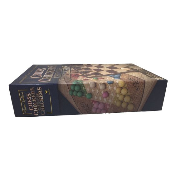 Game Gallery Board Game(s) Chess, Checkers & Chinese Checkers In box - Picture 3 of 16